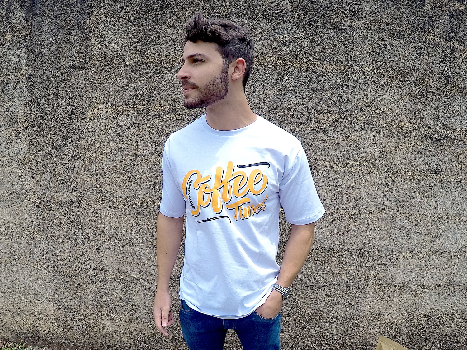 Camiseta branca homem 2