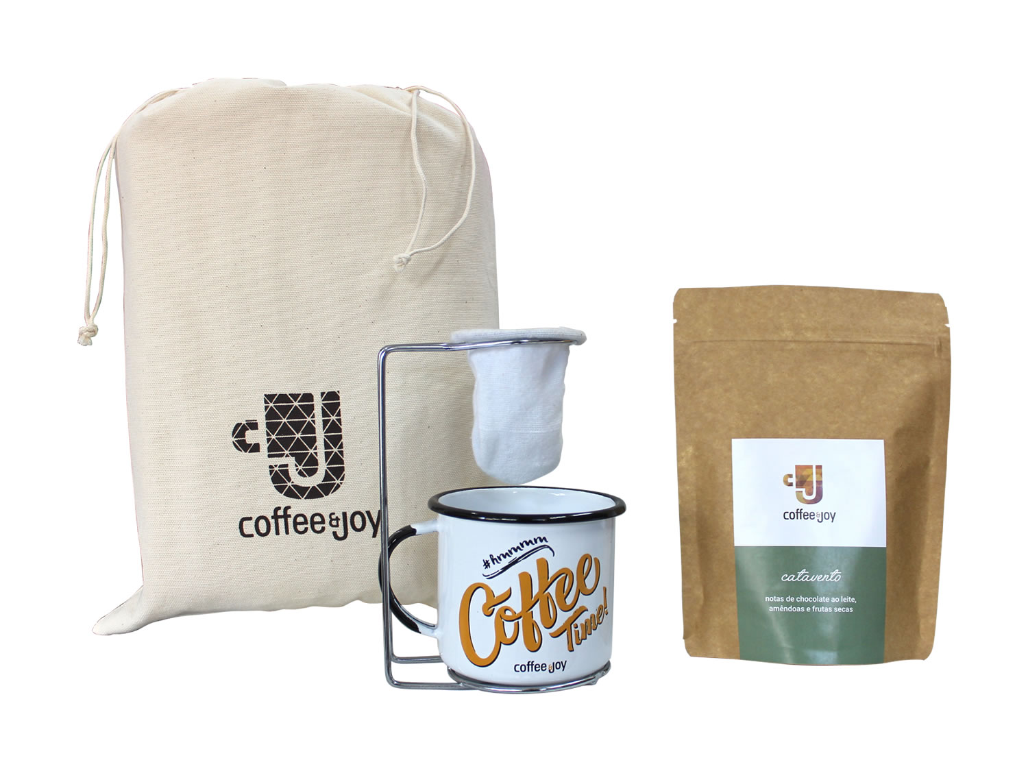 Coffeeandjoy kit cafe coador depano caneca agata