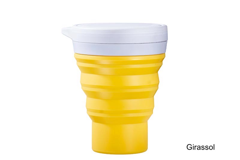 Coffeeandjoy copo silicone menos1lixo girassol