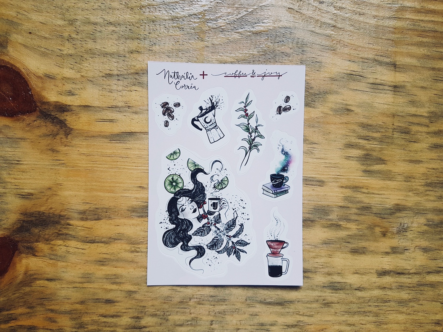 Coffeeandjoy cafe nathallia stickers