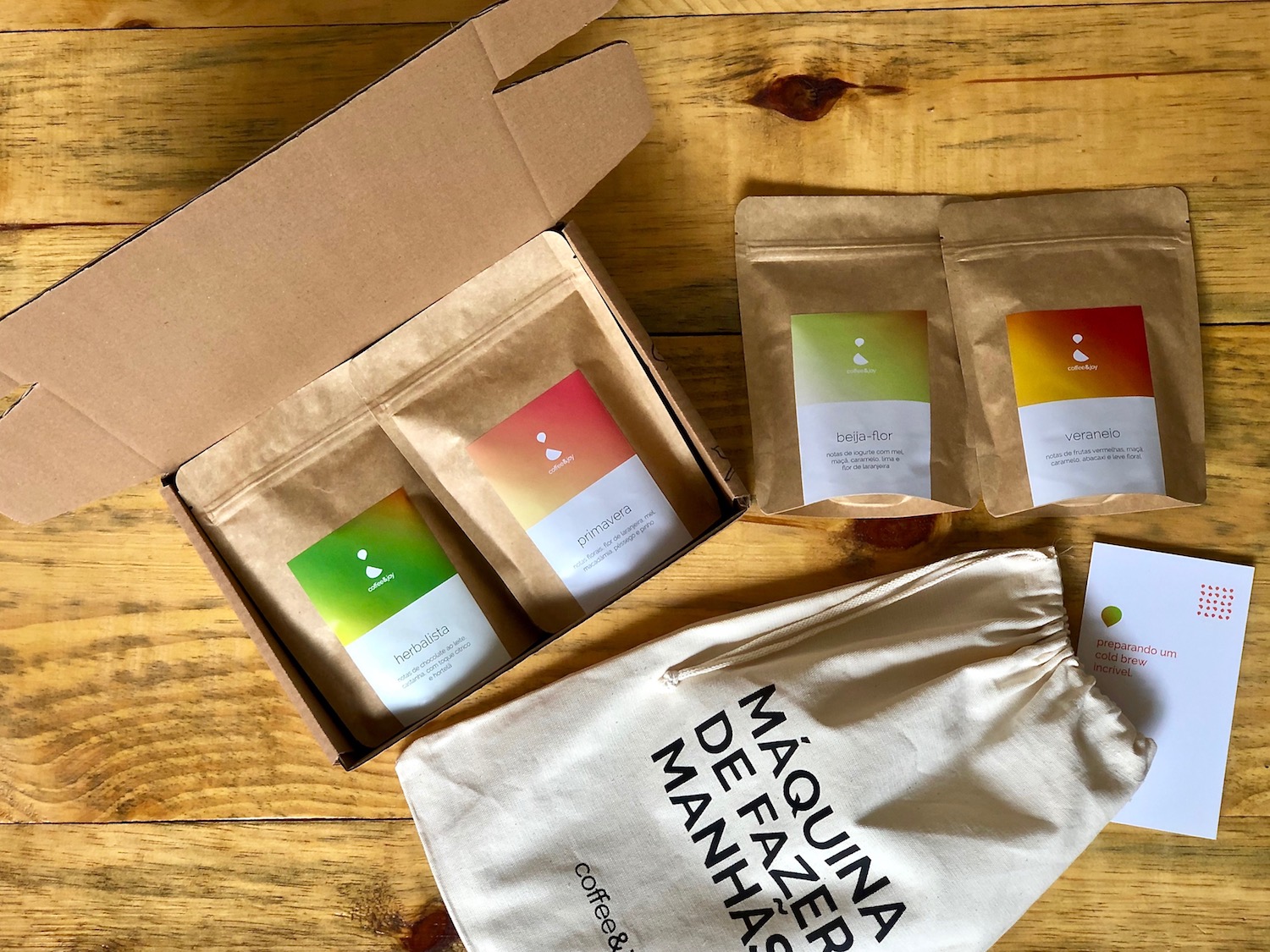 Kit para cafe gelado