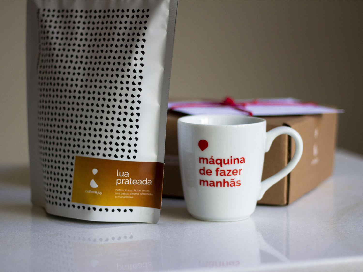 Coffeeandjoy kit cafe com caneca maquina de fazer manhas