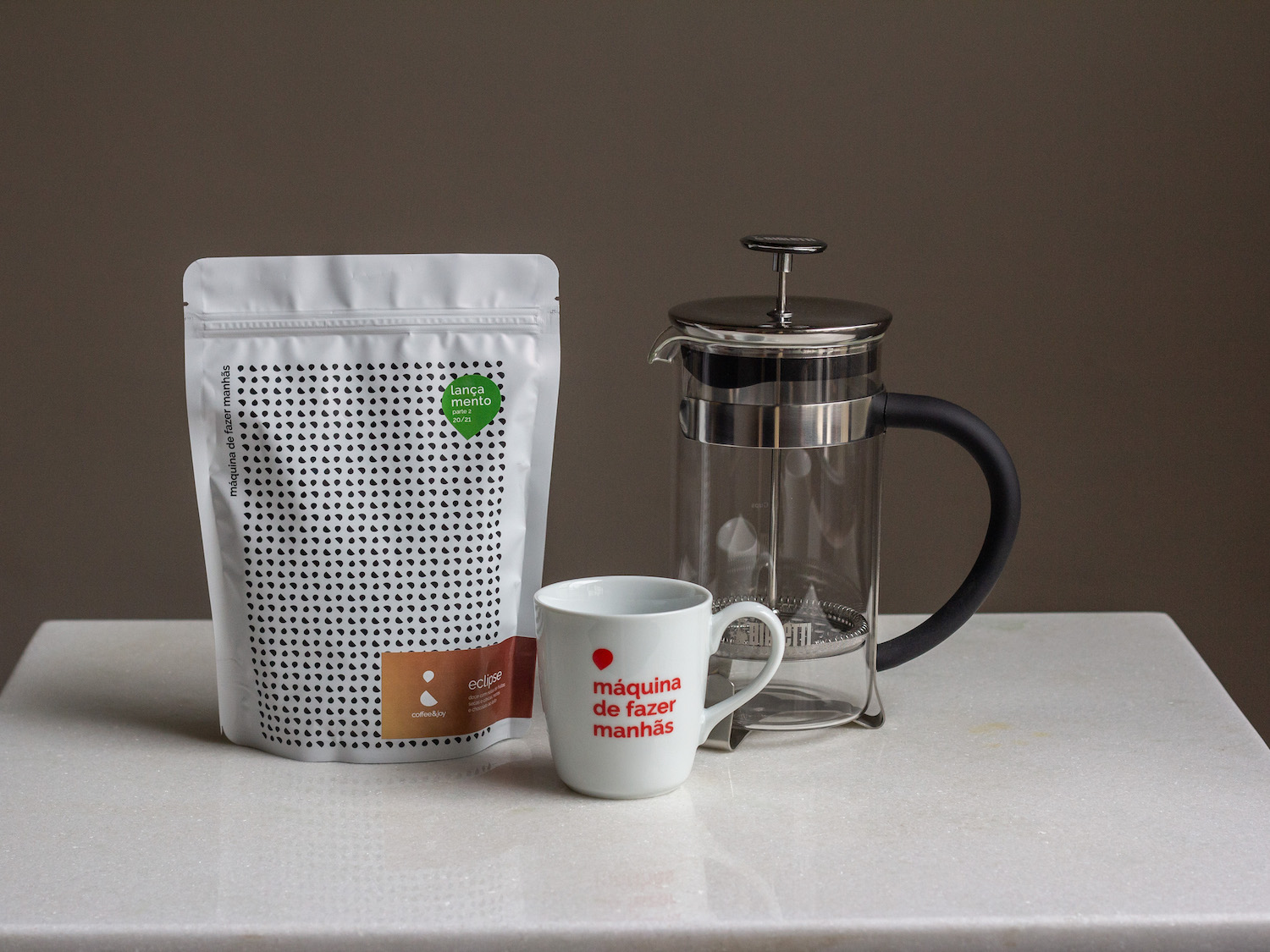 Coffee & Joy Kit com Prensa Francesa Simplicity Bialetti, Café